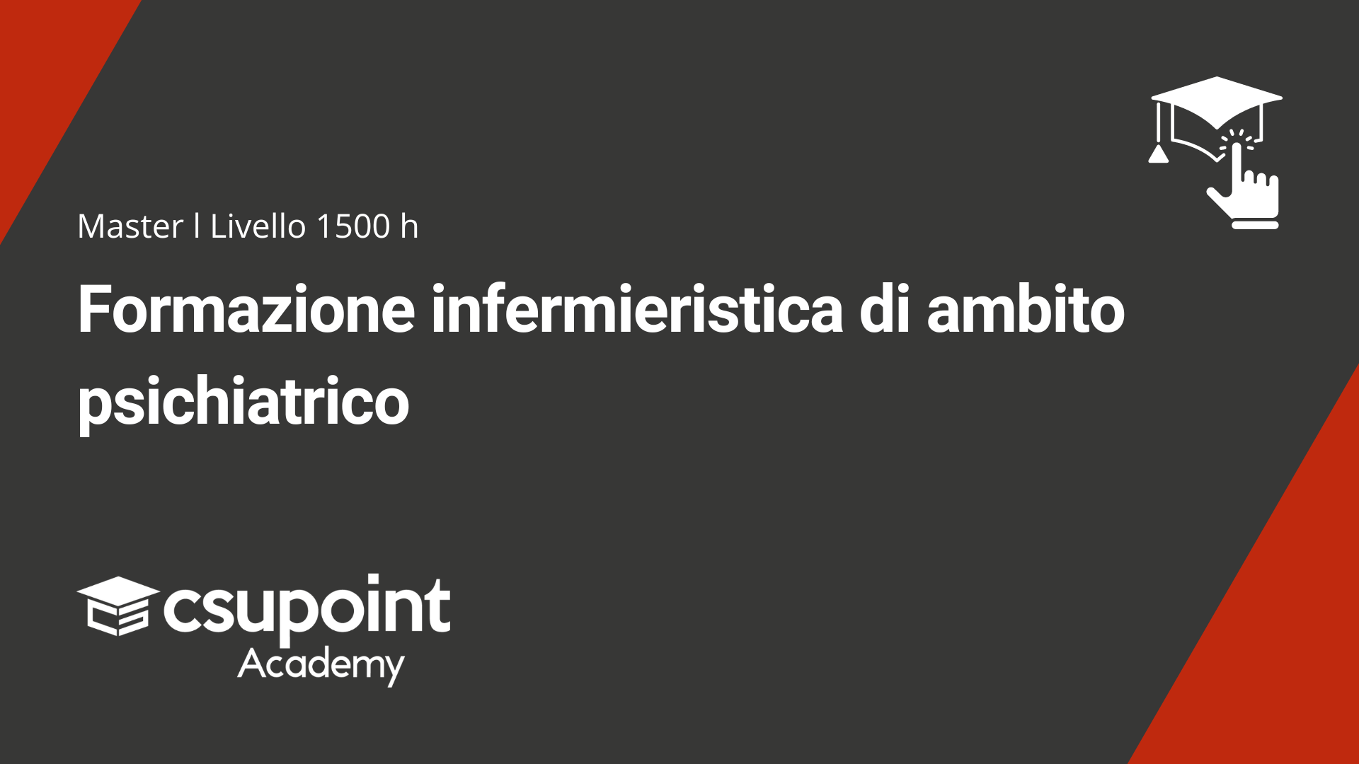 master online Formazione infermieristica di ambito psichiatrico