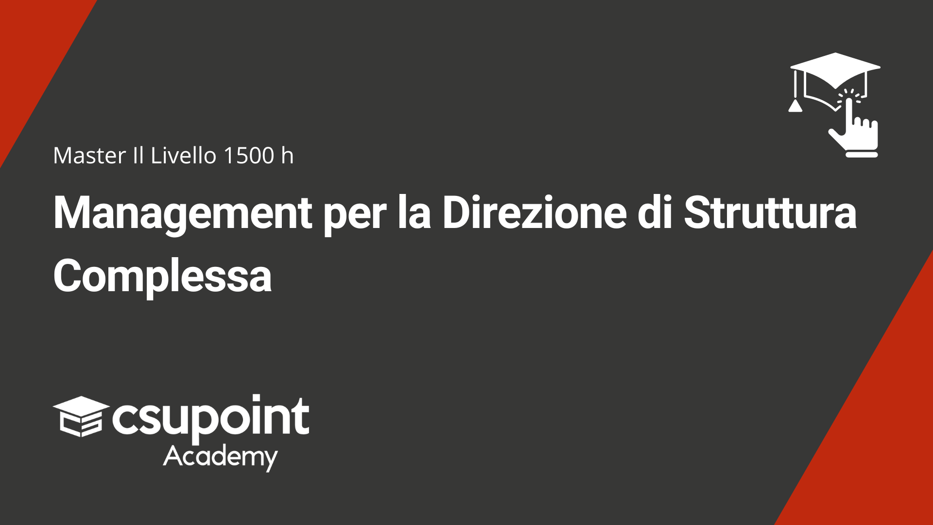 master management per la direzione di struttura complessa