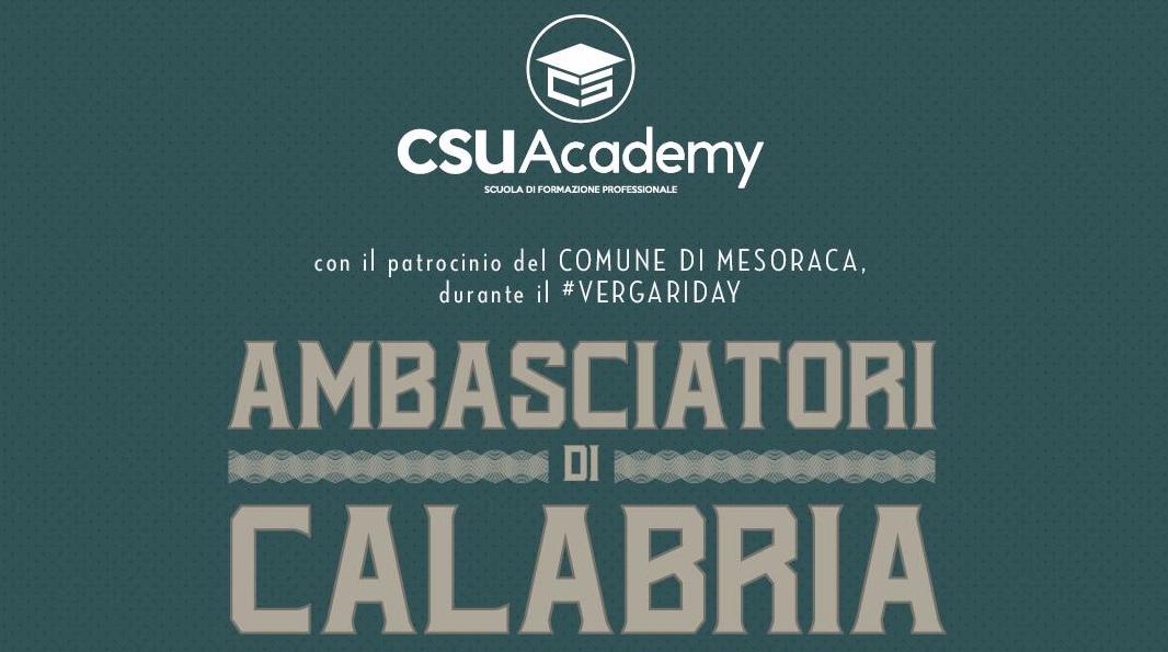 CSU Academy diventa Ambasciatore di Calabria