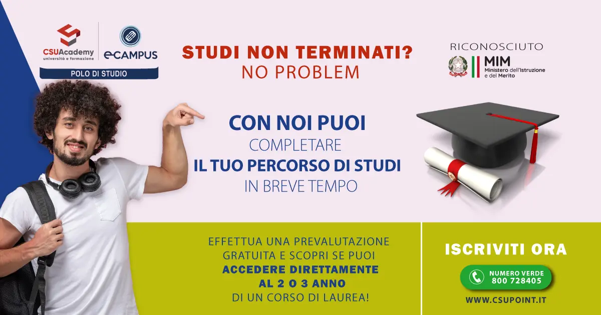 Prevalutazione eCampus per iscrizione corso di laurea